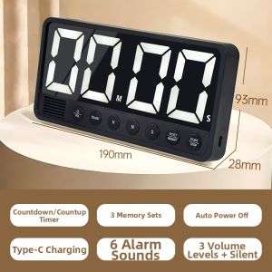 Large Electronic Timer Stopwatch Large Display High Volume