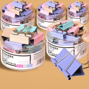 OUKUMAN | Colored Metal Clip File Clip