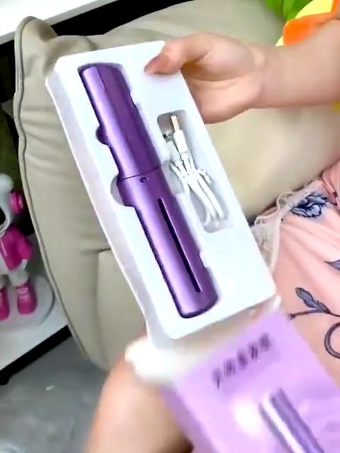 CTMALL Straight hair comb Wireless 2 in 1 Hair Straightener and Curler USB Charging Portable Hair Comb