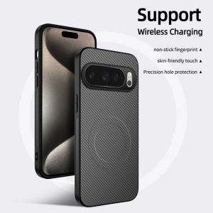 Business Color Carbon Fiber Case for Google Pixel 10 9 8 7 6 Pro XL 9A 8A 7A 6A Magnetic Wireless Charge Bumper Protect Cover
