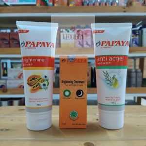 Paket 3 in 1 Skin Care Papaya Mamaya: Pembersih Wajah & Face Wash
