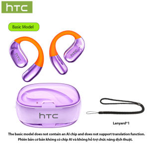 HTC NE36 Wireless Bluetooth Earphones AI Language Translate HiFi Sound Quality Earbuds IPX5 Waterproof Sports Headset With Mic