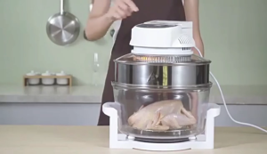 DIMAN หม้ออบลมร้อนความสามารถทางปัญญา ความจุ 17 ลิตร 1350W เครื่องอบลมร้อนอเนกประสงค์ Air Fryer มี มอก.  รับประกัน 1 ปี