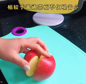 Multifunctional Silicone Square Cutting Board Color Cutting Board Kitchen Tool Cutting Board Plastic Cutting Board