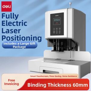 deli | Automatic Electric Punch and Binding Machine for Financial Files
