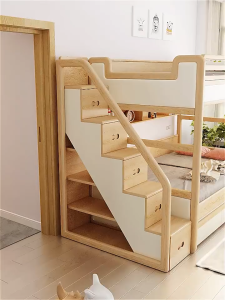 Custom HDB Bunk Bed For Kids✅ Save Space Multifunction Large Capacity Storage Ash Double Bed