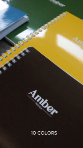 Amber Notes MATTE SERIES Soft Ring Notebook (20cm x 15cm) 80 Sheets | Sleek Matte Finish Spiral Notebook for School & Office | Flexible Soft Ring Binding (No Plastic Cover)
