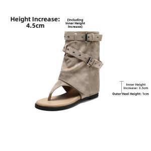Belle | Celebrity Matching Western Style Open Toe Sandals Inner Height