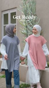 YURRI TUNIK TWO IN ONE FIT TO XXL / ATASAN MUSLIM WANITA / ATASAN WANITA LENGAN PANJANG