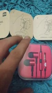 Headset MI PISTON2 stereo BASS music telfon gaming daily earphone with mic pack mika cantik