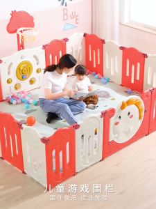 [SG Stock]Kids Playpen Indoor - 360° Protection Baby Play Area with Anti-Slip Mat (Easy Assembly & Washable)