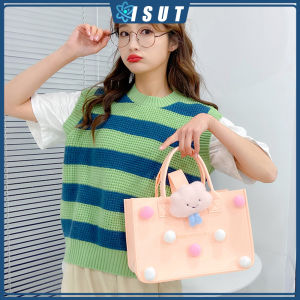 Cartoon Felt Handbag Women Tote Bags Korean Fashion Handbags Cartoon Cute Girl Handbag Big Capacity Travel Bento Bags Multicolour Felt Bags Handbag Shopping Bag Cartoon Doll DIY Handbag Bag High Quality Boys And Girls Gifts