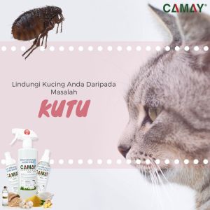 Spray Kutu Kucing 200ml / 500ml Fleas Ticks Spray Camay Repellent