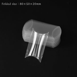 10/20pcs Multis Size Pillow Shape Candy Boxes Wedding Favors Gifts Jewelry Packaging Clear Box Birthday Party Decor Baby Shower