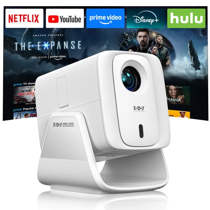 XGODY N7 Cine Smart Projector 1200 ANSI Native 1080P Netflix Official Whale OS Auto Focus WiFi 6 BT 5.4 Anytime Cinema