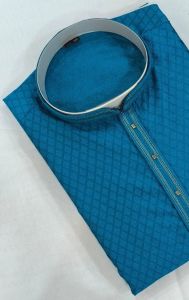 Mens designer Kurta set size 42 (Blue)