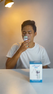 TaffOmicron Terapi Pernapasan Inhaler Nebulizer USB Charger Handheld Nebulizer W302 Asma Bronkitis