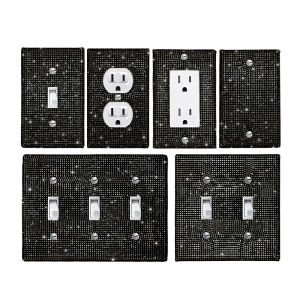 Ốp Che Công Tắc Đèn Tường Chắc Chắn Bền Bỉ Nhiều Kiểu Dáng Và Màu Sắc Bao Gồm Cả Màu Hồng Trắng Đen Vàng Ốp Ổ Cắm Kim Cương.