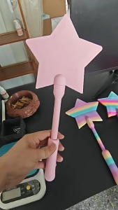 Keranixy Magic Wand Tap to Pay Non Contact Payment Card Holder 3D Printed Star Portable Magnetic Wallet Dompet