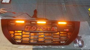 GRILL TOYOTA INNOVA 2014-2016 GR WITH LOGO & LED LIGHT-PARKLIGHT