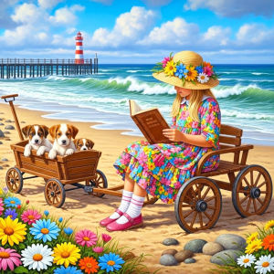 Huacan New Arrivals 2026 Diamond Painting Lady Dog Diamond Mosaic Portrait Landscape Art Decorative Paintings