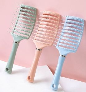 Womens Special Air Cushion Comb Hair Massage Styling Tool Large Bend Rib Bone Comb Household Use Hair Care Tool