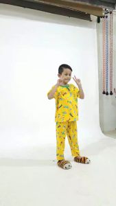 Kiminori AYU.CP: Baju Setelan Anak Lengan Pendek Full Print