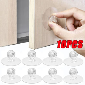 10/2Pcs Punch-free Drawer Knobs Self-Adhesive Kitchen Cabinet Handle Furniture Cupboard Dresser Window Door Push Pull Handles