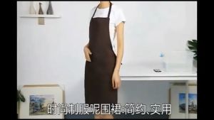 Cute Cartoon Apron Kitchen Household Women Waterproof and Oil-proof Apron for Cooking and House Work