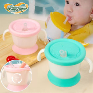 AODUOYAYA 160ML Baby Feeding Cup with Straw Toddlers Training Sippy Cup Press To Release Water Drinking Bottle
