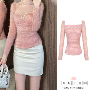 ZYHT womens shirt PINK V shirt satin shirt work shirt high-end shirt vintage shirt evening shirt party shirt91515