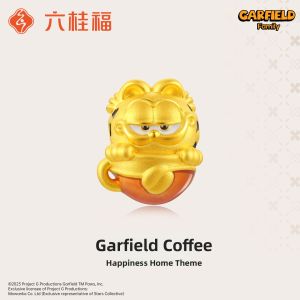 Garfield IP Gold Lucky Beads Bracelet