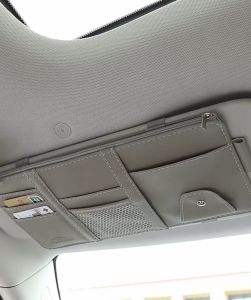 เครื่องกระเป๋าบัตร 💳💵 สำหรับที่บังแดดในรถยนต์ 🕶 กระเป๋าเฉพาะสำหรับการเก็บของได้หลากหลาย