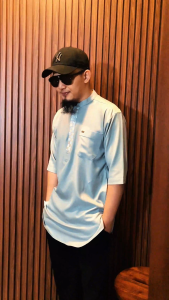 AL AMWA - Kurta Series Ukkasyah by Al Amwa Platinum | Kurta Dewasa Bordir Prado Lengan 3/4