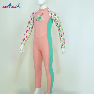 UPF 50+ Rash Guard Girls Swimsuit  Swimwear Teenage Beachwear  Long Sleeve
