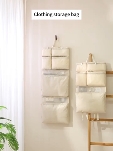 7 in 1 foldable travel storage hanging bag and large-capacity machine-washable hanging travel organizer bag