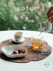 Hand-Painted White Porcelain Campanula Tea Pot Ceramic Filter Hand-Held Bowl JOJOS L PD Loose Authentic Traditional Chinese Tea Set