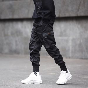 New Streetwear Mens Multi Pockets Cargo Harem Pants Hip Hop Casual Male Track Pants Joggers Trousers Fashion Harajuku Men Pants