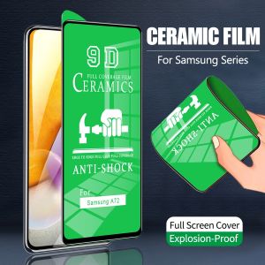 Ceramic Film Soft Tempered Glass Screen Protector Samsung Galaxy A04 A04E A14 A34 A54 A23 A33 A53 A73 A12 A22 A32 A42 A52 A72 A11 A21 A31 A51 A71 Note 20 M10 M11 M21 M31 S22 S23 S24 Plus Ultra