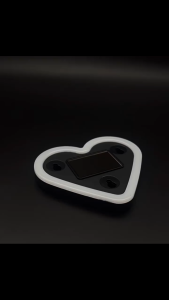 SEAMETAL Heart-shaped LED Car Ambient Light Solar Powered Car Interior Atmosphere Decoration Light Window Neon Lamp