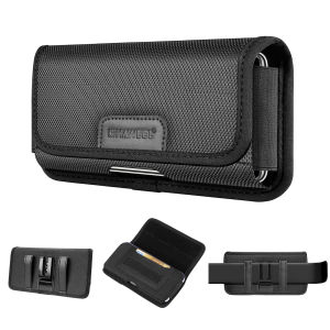 HAWEEL Mobile Phone Waist Bag 4.7-6.8 inch Phone Holster Case Cell Phone Belt Clip Pouch For iPhone 17 16 15 14 13 12 Samsung