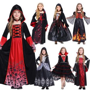 Trang Phục Hóa Trang Halloween Vampire Cho Bé Gái Trang Phục Phù Thủy Váy Hóa Trang Tiệc Hóa Trang Cho Bé Gái Váy Phù Thủy