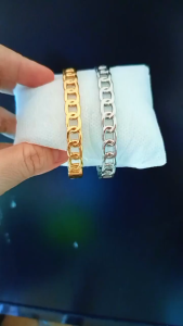 Vòng Tay Titan Không Gỉ Kiểu Mắc Xích