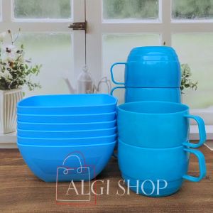 GRATIS SENDOK 12PCS ISI MANGKUK KOTAK SAYUR 16CM CAMPUR 6GELAS 380ML PLSTC SNI TEBAL TERLARIS