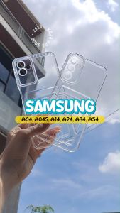 Softcase For Samsung A04 A04S A14 A24 A54 Card Slot Kartu Casing Silicon Bening Clear Kesing Dompet