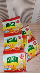 Jahe Merah Susu AMH 1 renceng isi 10 bungkus / jahe merah susu AMH