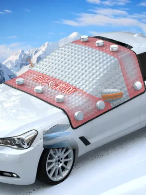 Anti-Frost Snowproof Car Hood Cover for Winter Half-Body
