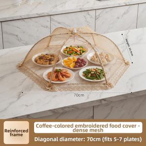 YNQN | Foldable Food Cover Anti Fly Anti Dust Mesh Cover