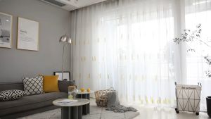 【2 Day Delivery】White Embroidered Sheer Curtains for Bedroom Day Curtains for  Living Room Sheer Curtains for Windows Day Curtains Embroidery Tulle Sliding Door Curtains