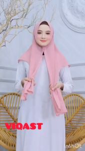 𝐕𝐈𝐐𝐀𝐒𝐓 - PASHMINA OVAL MALAY CLARISA JILBAB PASHMINA INSTAN CURVE CERUTY BABYDOLL 180 X 75